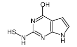 2-(sulfanylamino)-1,7-dihydropyrrolo[2,3-d]pyrimidin-4-one结构式