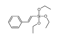 triethoxy(2-phenylethenyl)silane Structure