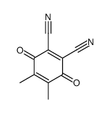 4,5-dimethyl-3,6-dioxocyclohexa-1,4-diene-1,2-dicarbonitrile结构式