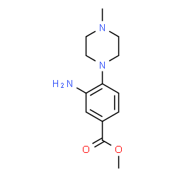 METHYL 3-AMINO-4-(4-METHYLPIPERAZIN-1-YL)BENZOATE Structure