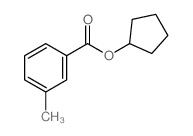 Benzoic acid,3-methyl-, cyclopentyl ester structure