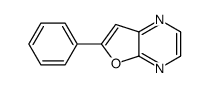 6-phenylfuro[2,3-b]pyrazine结构式