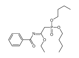 ethyl N-benzoyl-2-dibutoxyphosphorylethanimidate Structure