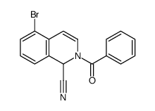 2-benzoyl-5-bromo-1H-isoquinoline-1-carbonitrile结构式