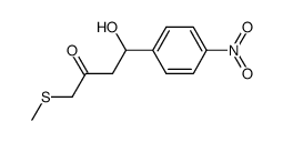 4-(4'-nitrophenyl)-4-hydroxy-1-methylsulfanyl-2-butanone Structure