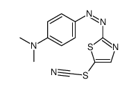 [2-[[4-(dimethylamino)phenyl]diazenyl]-1,3-thiazol-5-yl] thiocyanate结构式