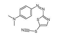 [2-[[4-(dimethylamino)phenyl]diazenyl]-1,3-thiazol-5-yl] thiocyanate Structure