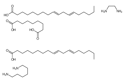 ethane-1,2-diamine,hexane-1,6-diamine,nonanedioic acid,(9Z,12Z)-octadeca-9,12-dienoic acid结构式