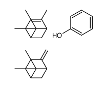 6,6-dimethyl-4-methylidenebicyclo[3.1.1]heptane,phenol,4,6,6-trimethylbicyclo[3.1.1]hept-3-ene Structure