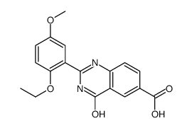 2-(2-ethoxy-5-methoxyphenyl)-4-oxo-1H-quinazoline-6-carboxylic acid结构式