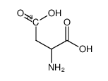 DL-Aspartic acid-3-13C Structure