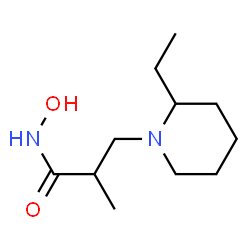 1-Piperidinepropanamide,2-ethyl-N-hydroxy-alpha-methyl-(9CI)结构式