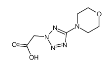 2-(5-morpholin-4-yltetrazol-2-yl)acetic acid structure