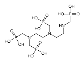 [[[2-[[2-[(phosphonomethyl)amino]ethyl]amino]ethyl]imino]bis(methylene)]diphosphonic acid, N-(phosphonomethyl) derivative结构式
