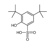 3,5-ditert-butyl-2-hydroxybenzenesulfonic acid Structure