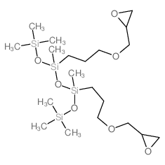Tetrasiloxane,1,1,1,3,5,7,7,7-octamethyl-3,5-bis[3-(2-oxiranylmethoxy)propyl]- Structure