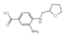 3-amino-4-(oxolan-2-ylmethylamino)benzoic acid Structure