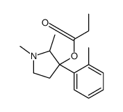 1,2-Dimethyl-3-(o-tolyl)pyrrolidin-3-ol propionate structure