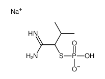 sodium,(1-amino-1-imino-3-methylbutan-2-yl)sulfanyl-hydroxyphosphinate结构式