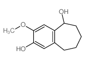 10-methoxybicyclo[5.4.0]undeca-7,9,11-triene-2,9-diol结构式