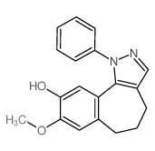 8-methoxy-1-phenyl-5,6-dihydro-4H-benzo[1,2]cyclohepta[3,4-c]pyrazol-9-ol Structure