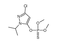 (5-chloro-2-propan-2-ylpyrazol-3-yl)oxy-dimethoxy-sulfanylidene-λ5-phosphane结构式