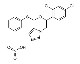 1-[2-(2,4-dichlorophenyl)-2-(phenylsulfanylmethoxy)ethyl]imidazole,nitric acid结构式