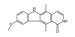 2,6-dihydro-9-methoxy-5,11-dimethyl-1H-pyrido[4,3-b]carbazol-1-one structure