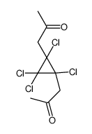 1-[1,2,2,3-tetrachloro-3-(2-oxopropyl)cyclopropyl]propan-2-one Structure