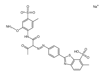 ammonium sodium 2-[4-[[1-[[(2-methoxy-5-methyl-4-sulphonatophenyl)amino]carbonyl]-2-oxopropyl]azo]phenyl]-6-methylbenzothiazole-7-sulphonate picture