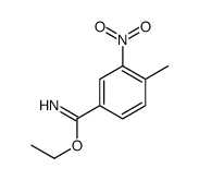 ethyl 4-methyl-3-nitrobenzenecarboximidate结构式