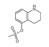5-methanesulfonyloxy-1,2,3,4-tetrahydroquinoline结构式