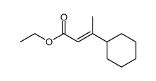 (E)-ethyl 3-cyclohexylbut-2-enoate结构式