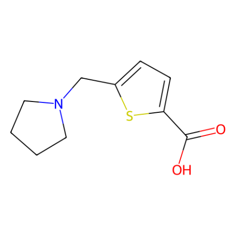 5-Pyrrolidin-1-ylmethyl-thiophene-2-carboxylic acid Structure