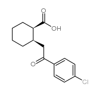 CIS-2-[2-(4-CHLOROPHENYL)-2-OXOETHYL]CYCLOHEXANE-1-CARBOXYLIC ACID结构式