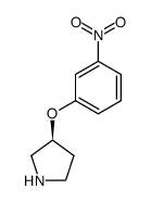 S-3-(3-NITROPHENOXY)PYRROLIDINE Structure