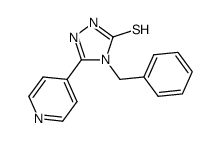4-benzyl-5-(4-pyridinyl)-4h-1,2,4-triazole-3-thiol Structure