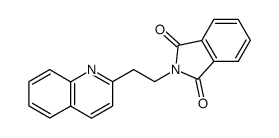 2-(2-(quinolin-2-yl)ethyl)isoindoline-1,3-dione结构式