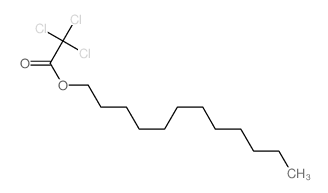 Acetic acid,2,2,2-trichloro-, dodecyl ester structure