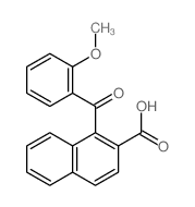 1-(2-methoxybenzoyl)naphthalene-2-carboxylic acid structure