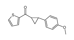 [2-(4-methoxy-phenyl)-cyclopropyl]-thiophen-2-yl-methanone结构式