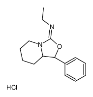 (1R,8aR)-N-ethyl-1-phenyl-1,5,6,7,8,8a-hexahydro-[1,3]oxazolo[3,4-a]pyridin-3-imine,hydrochloride Structure