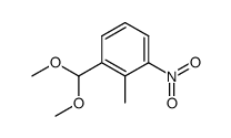 2-methyl-3-nitro-benzaldehyde dimethylacetal Structure