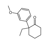 2-ethyl-2-(3-methoxyphenyl)cyclohexanone结构式