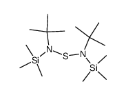 N-(tert-butyl)-S-(tert-butyl(trimethylsilyl)amino)-N-(trimethylsilyl)thiohydroxylamine结构式