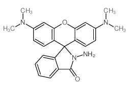 2-amino-3',6'-bis(dimethylamino)spiro[isoindole-3,9'-xanthene]-1-one结构式