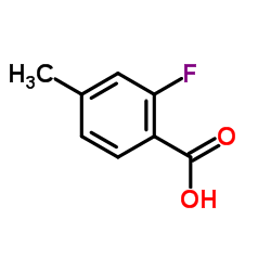 2-Fluoro-4-methylbenzoic acid Structure