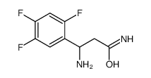 3-AMINO-3-(2,4,5-TRIFLUORO-PHENYL)-PROPIONIC ACID AMIDE structure