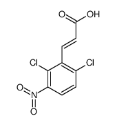 3-(2,6-dichloro-3-nitrophenyl)prop-2-enoic acid Structure