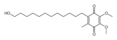 2,3-dimethoxy-5-methyl-6-(12-hydroxydodecyl)-1,4-benzoquinone Structure